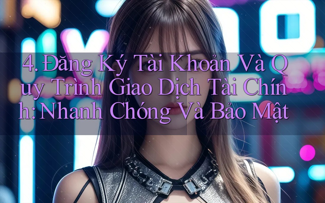 4. Đăng Ký Tài Khoản Và Quy Trình Giao Dịch Tài Chính: Nhanh Chóng Và Bảo Mật
