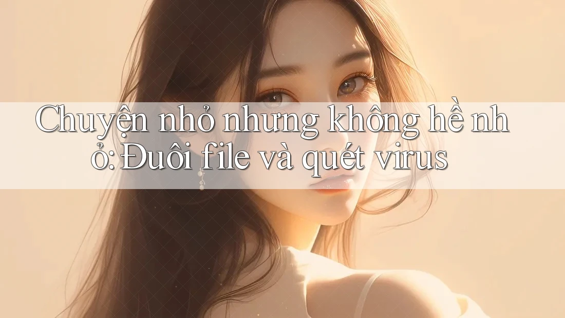 Chuyện nhỏ nhưng không hề nhỏ: Đuôi file và quét virus