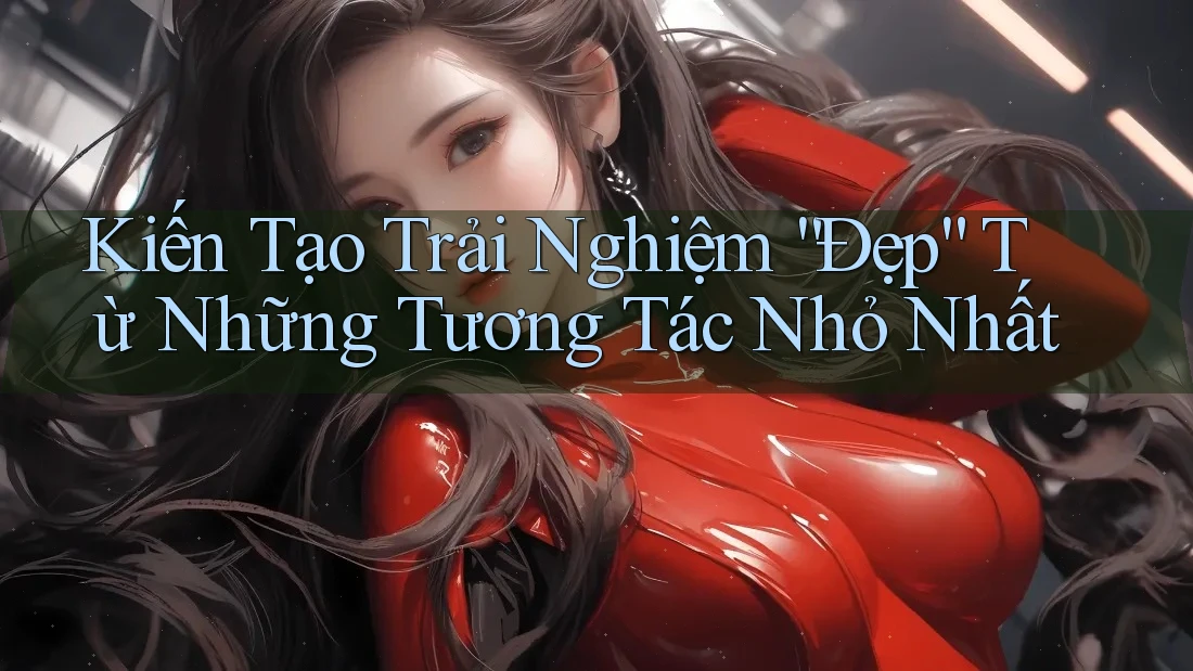 Kiến Tạo Trải Nghiệm “Đẹp” Từ Những Tương Tác Nhỏ Nhất