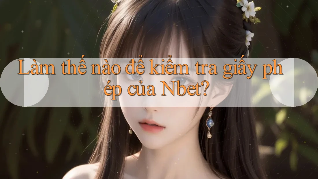 Làm thế nào để kiểm tra giấy phép của Nbet?
