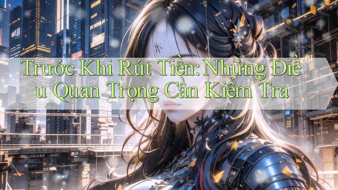 Trước khi rút tiền: Những điều quan trọng cần kiểm tra